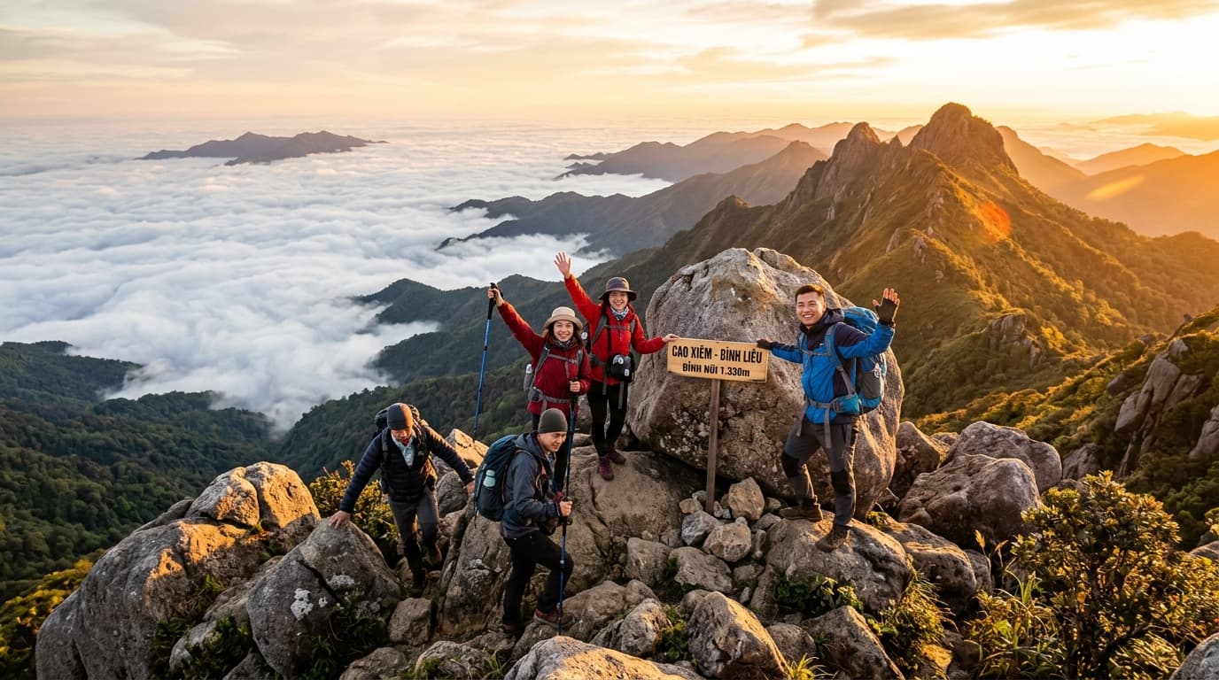 Điểm Tập kết leo núi Cao Xiêm - 1.429m