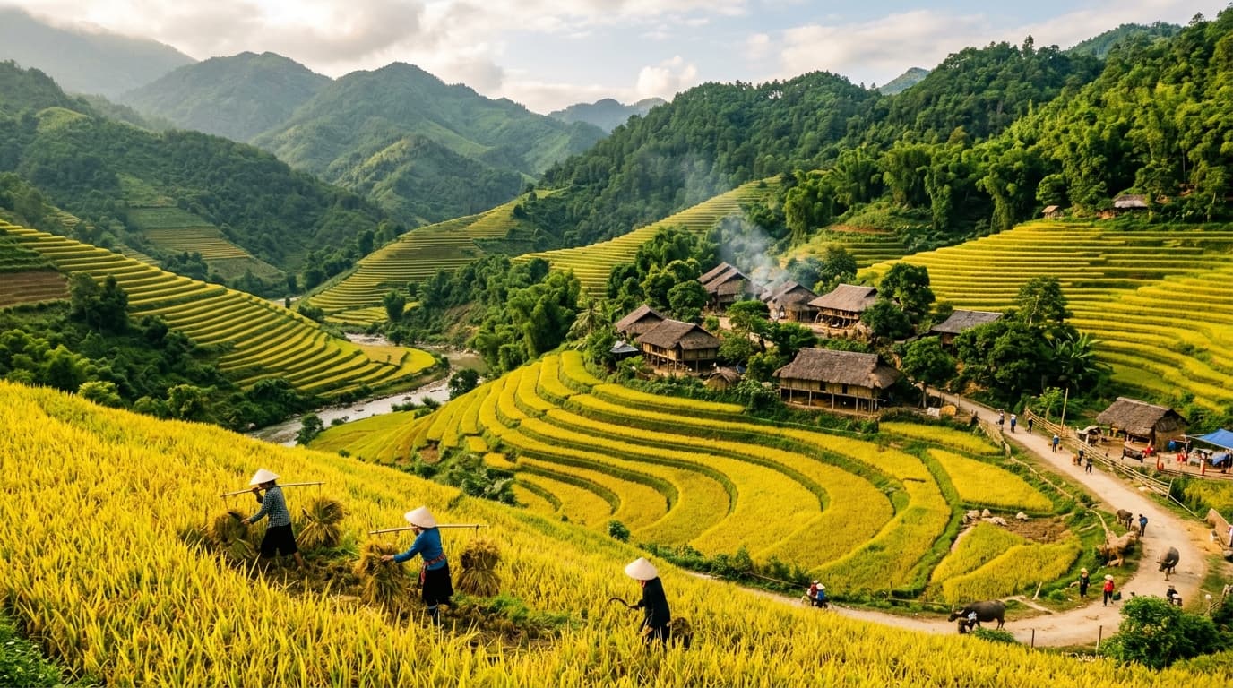 Điểm Checkin Mùa Vàng Lục Hồn - Khe O